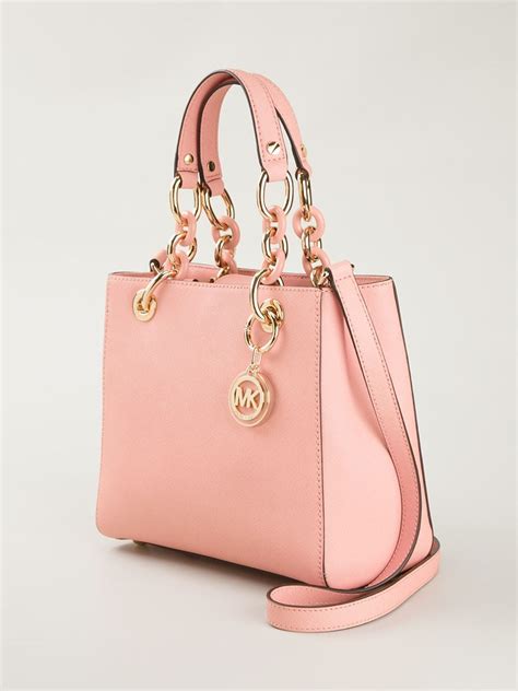 michael kors light pink bag|michael kors handbags pink tote.